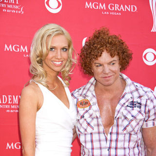 Amanda Hogan;Carrot Top; in 44th Annual Academy Of Country Music Awards - Arrivals