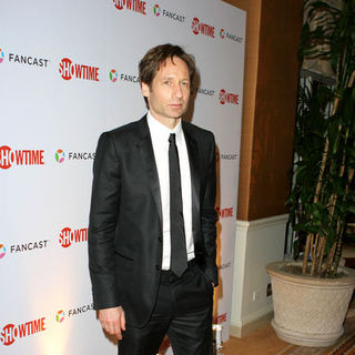 David Duchovny; in 66th Annual Golden Globes - Showtime After Party - Arrivals