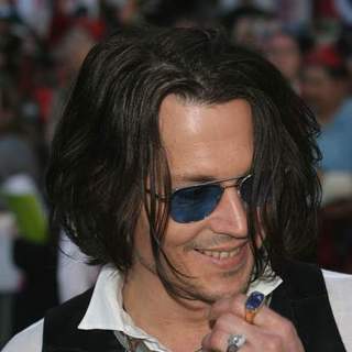 Johnny Depp; in PIRATES OF THE CARIBBEAN: AT WORLD'S END World Premiere