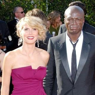 Heidi Klum;Seal; in The 59th Annual Primetime EMMY Awards - Arrivals