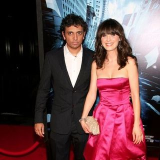 Zooey Deschanel;M. Night Shyamalan; in "The Happening" New York City Premiere - Arrivals