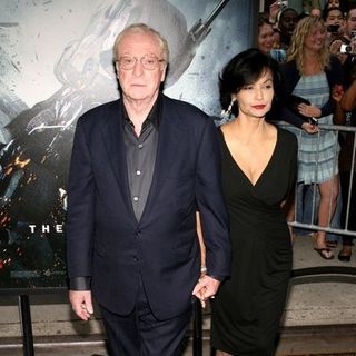 Michael Caine, Shakira Baksh in "The Dark Knight" World Premiere - Arrivals