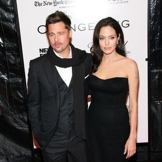 Angelina Jolie, Brad Pitt in 46th New York Film Festival - "Changeling" Premiere - Inside Arrivals