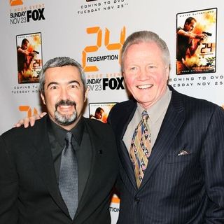 Jon Voight;Jon Cassar; in "24: Redemption" New York Premiere - Arrivals