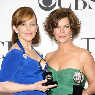 Alice Ripley, Marcia Gay Harden in 63rd Annual Tony Awards - Press Room