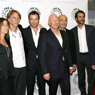 James Purefoy;Charlie Corwin;Teri Weinberg;Peter Horton;Bobby Sager;Tom Fontana;Ben Silverman;Gareth Neame; in NBC's "The Philanthropist" New York City Premiere - Arrivals
