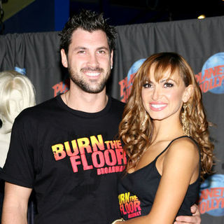 Karina Smirnoff and Maksim Chmerkovskiy Footprint Ceremony to Promote "Burn the Floor"