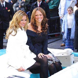 Girls Aloud; in Girls Aloud Arriving at Harrods for the Christmas Parade this Morning
