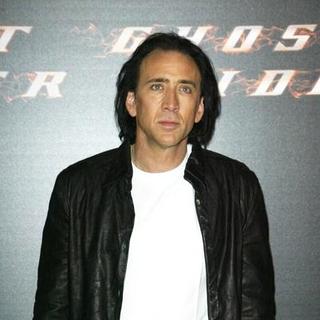 Nicolas Cage in The Ghost Rider Photocall at the Santo Mauro Hotel in Madrid