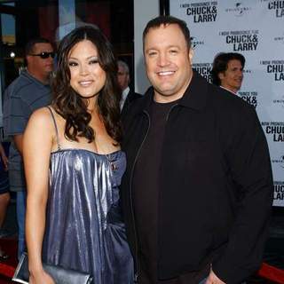 Kevin James;Steffiana De La Cruz; in I Now Pronounce You Chuck And Larry World Premiere presented by Universal Pictures