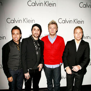Backstreet Boys; in Martin Creed and Calvin Klein Spring/Summer 08 - Party Arrivals