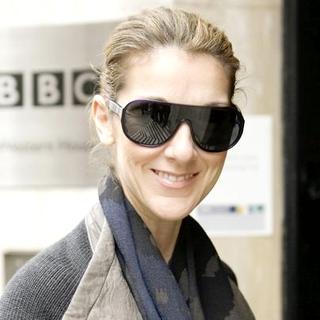 Celine Dion Arrives at BBC Radio 2 in London on October 31, 2007