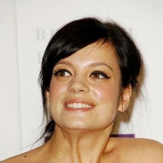 Lily Allen; in 2007 British Fashion Awards at the Horticultural Hall in London