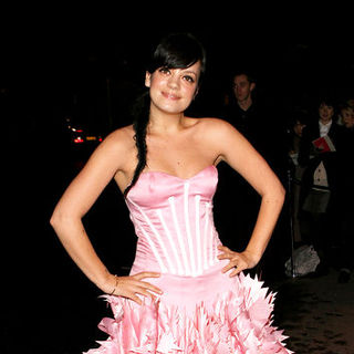 Lily Allen; in 2007 British Fashion Awards at the Horticultural Hall in London