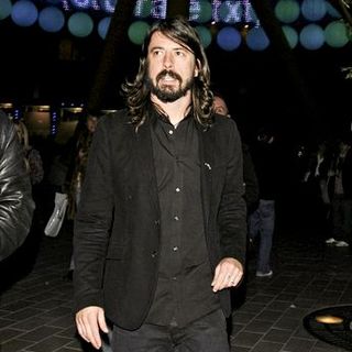 Dave Grohl; in Led Zeppelin Concert "Tribute to Ahmet Ertegun" at the O2 Arena in London on December 10, 2007
