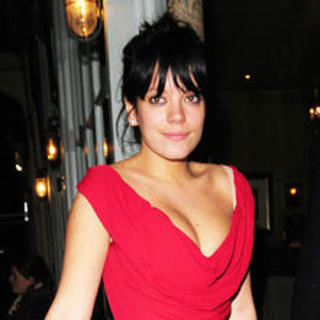 Lily Allen; in Celebrity Sightings in London's West End on Valentine's Day