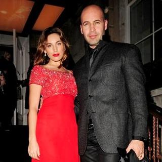 Kelly Brook;Billy Zane; in Dom Perignon Launch Party Hosted by Claudia Schiffer at the Portland Place in London