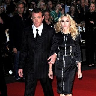 Madonna;Guy Ritchie; in "RocknRolla" - UK Premiere - Arrivals