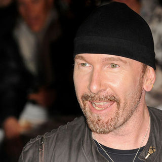 The Edge; in The Brit Awards 2009 - Arrivals