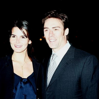 Angie Harmon;Jason Sehorn; in 150th Louis Vuitton Anniversary