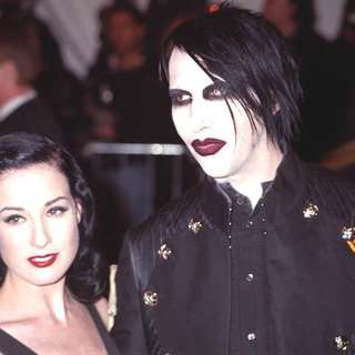 Marilyn Manson;Dita Von Teese; in Chanel Costume Institute Gala at The Metropolitan Museum of Art