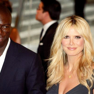 Heidi Klum;Seal; in 2005 CFDA Fashion Awards
