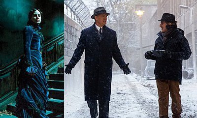 First Photos: Jessica Chastain in 'Crimson Peak', Tom Hanks in Steven Spielberg's Cold War Movie
