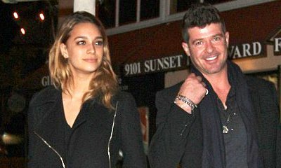 Robin Thicke Is All Smiles While Going Out With April Love Geary