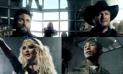 'The Voice' Coaches Get Into Cage Fight in Super Bowl Promo