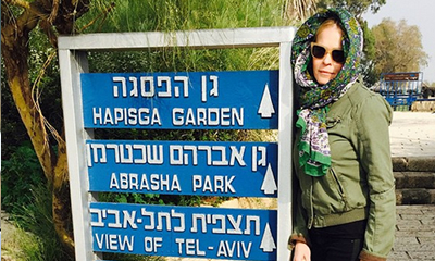 Topless Chelsea Handler Sports Star of David Pasties While Riding Camel in Israel