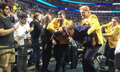 Will Ferrell Kicked Out of Basketball Game for Pelting Cheerleader During Movie Shoot