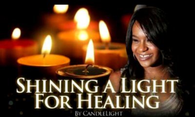 Family Holds Public Candle Light Vigil for Bobbi Kristina Brown