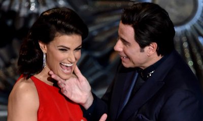 Idina Menzel Calls John Travolta 'Glom Gazingo' While Presenting at the Oscars