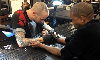Kanye West Gets Tattoos of His Late Mother and North West's Birth Dates on His Wrists