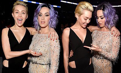 Miley Cyrus and Katy Perry Grab Each Other's Boob at Grammy Awards