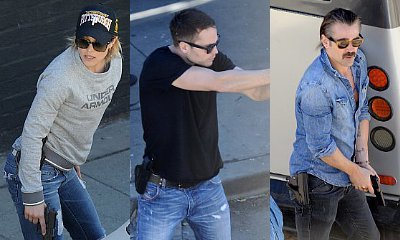 Photos: Rachel McAdams and Taylor Kitsch Filming Shooting Scene on 'True Detective' Set