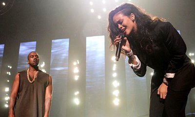 Rihanna and Kanye West Perform at Pre-Super Bowl Party