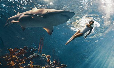 Rihanna Swims With Giant Shark for Harper's Bazaar