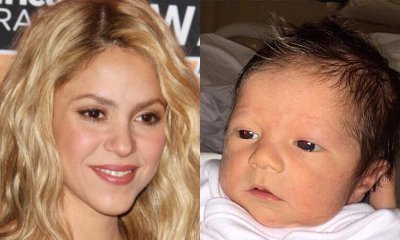 Shakira Debuts Full Face Photo of Newborn Son Sasha
