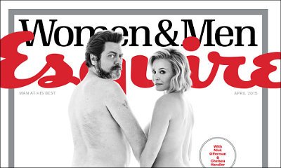 Chelsea Handler and Nick Offerman Pose Naked, Flaunt Derrieres for Esquire