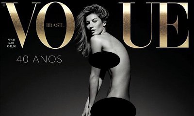 Gisele Bundchen Poses Completely Naked for Vogue Brazil Cover