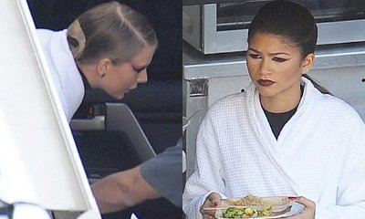 Photos: Taylor Swift Shoots 'Bad Blood' Music Video With Pals Cara Delevigne and Zendaya