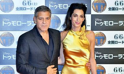 Amal Clooney's Shiny Gown Steals the Show at 'Tomorrowland' Premiere in Tokyo