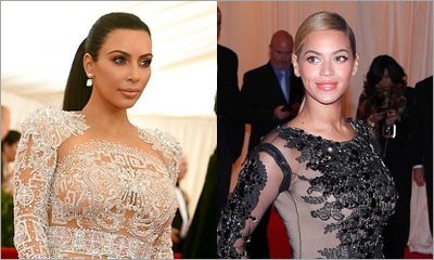 Kim Kardashian Accused of Copying Beyonce's Old Met Gala Look