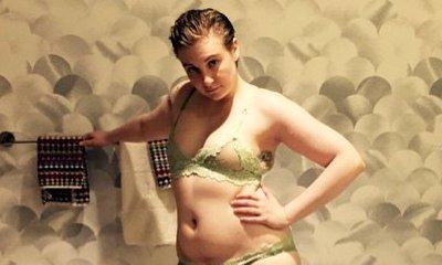 Lena Dunham Strips Down to Lacy Lingerie in New Pic