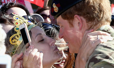 Prince Harry Gets a Kiss and Proposal From Australian Admirer
