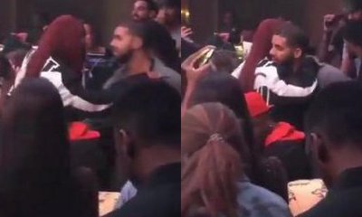 Rihanna Hugs Drake as They Party at Nightclub in NYC