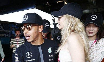 Rumored Lovers Gigi Hadid and Lewis Hamilton Get Touchy Feely at Grand Prix