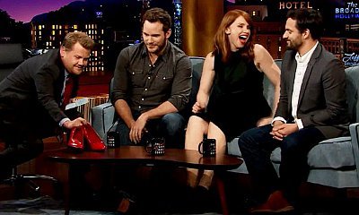 Chris Pratt Does 'Phenomenal Job' Running in Heels on 'The Late Late Show'