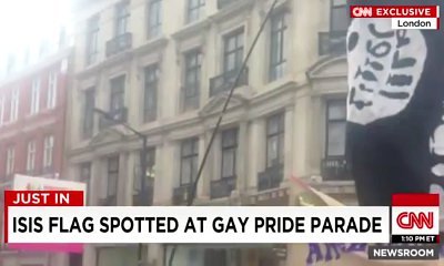 Video: CNN Mistakes Sex Toy Banner at London Gay Pride Parade for ISIS Flag